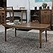 AZUMAYA ELFI-901WAL Folding Legs Kotatsu Heater Table, W36.0 x D20.0 x H14.5 Inches, Natural Wooden Material, Home and Living, Walnut Brown Color