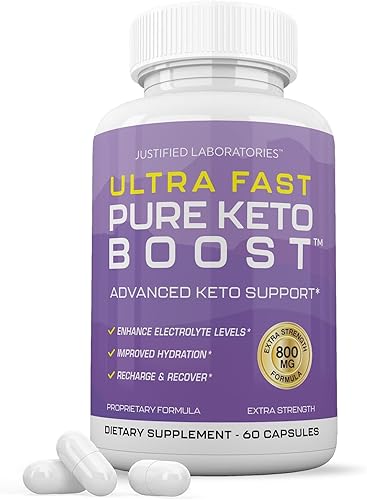 Píldoras ultra rápidas Pure Keto Boost de 1275 mg Fórmula nueva y mejorada que contiene vinagre de sidra de manzana, aceite de oliva extra virgen en