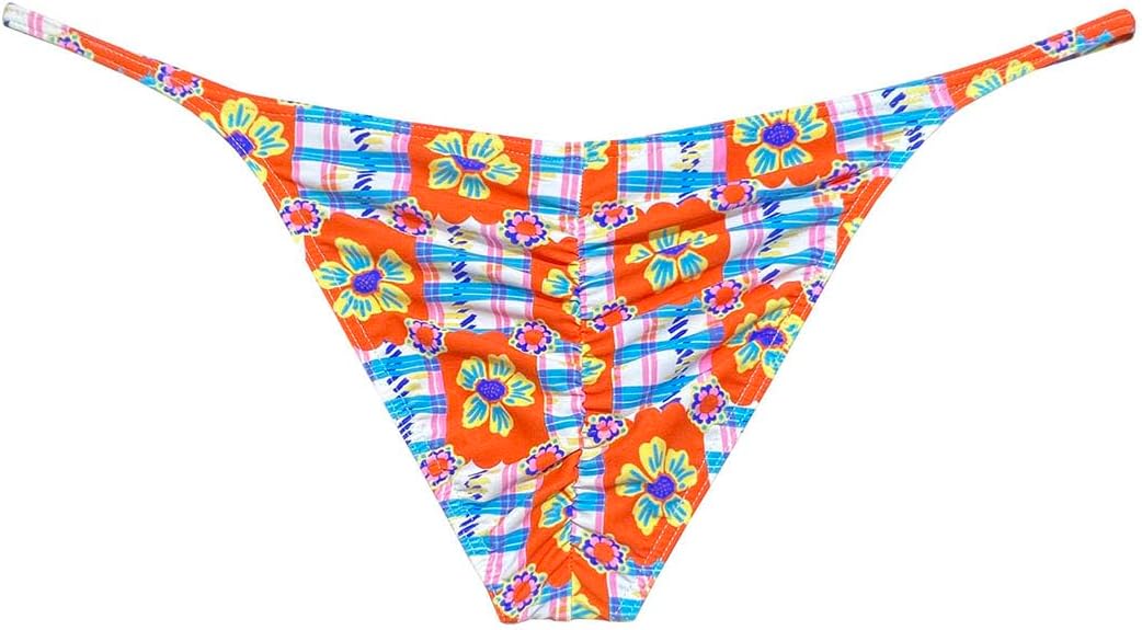 Men Mini Bikini Briefs Stretchy Ruched Back Cheek Underwear Bulge Pouch Skimpy Swimwear Sports Posing Underpants
