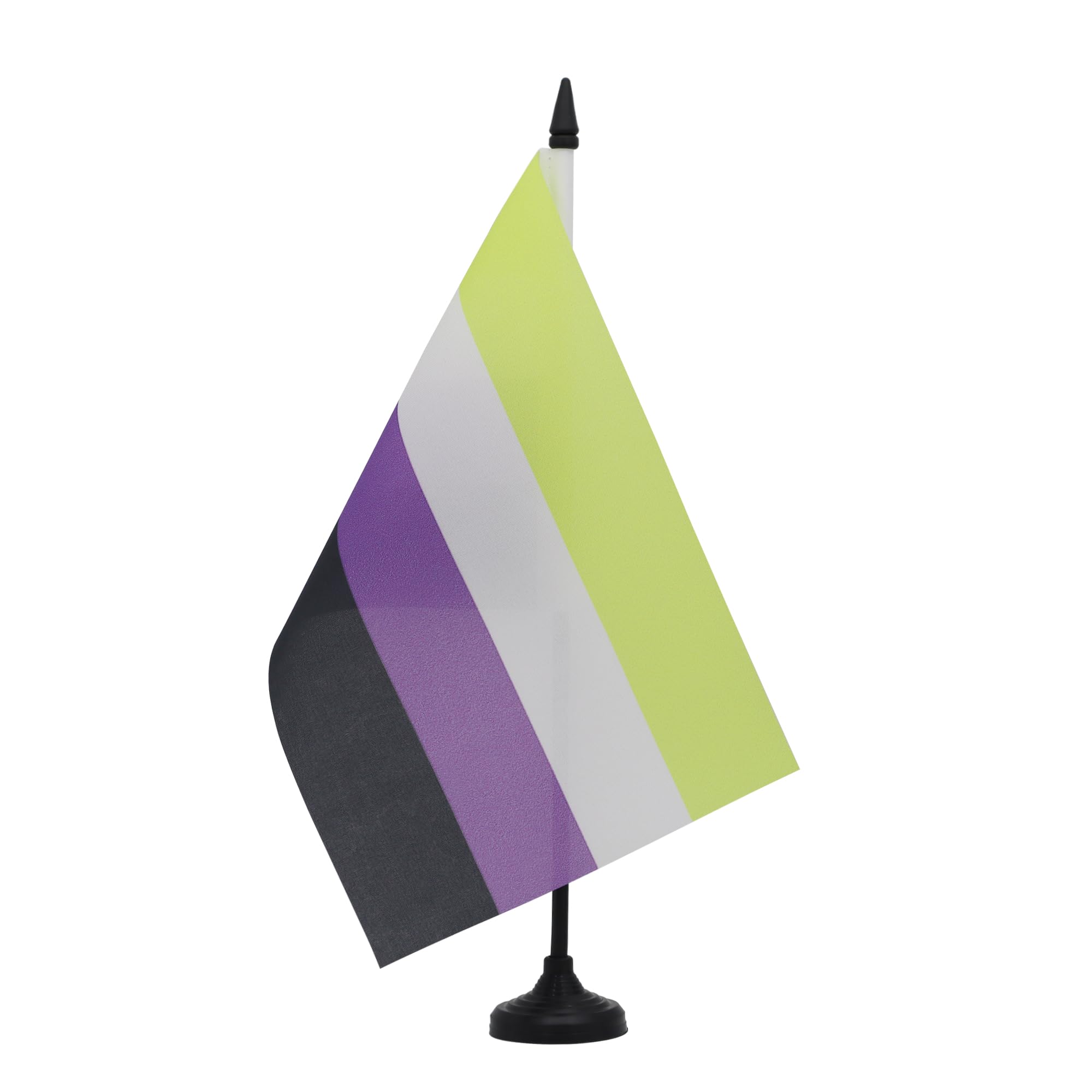 AZ FLAG Non-Binary Pride Table Flag 5'' x 8'', nonbinary pride Office Decoration 100% Polyester 21 x 14 cm