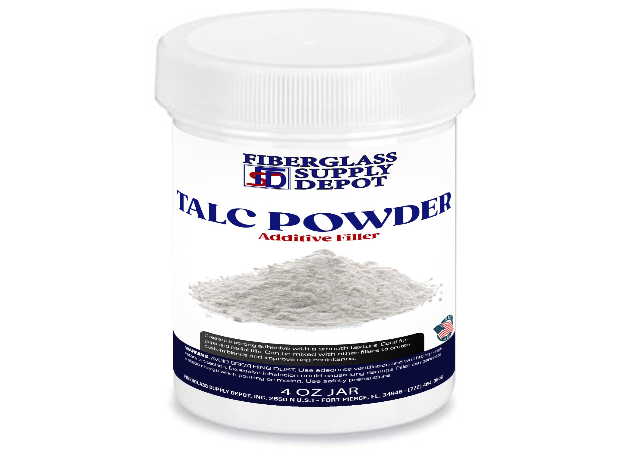 FAS Talkumpuder, 118 ml Glas
