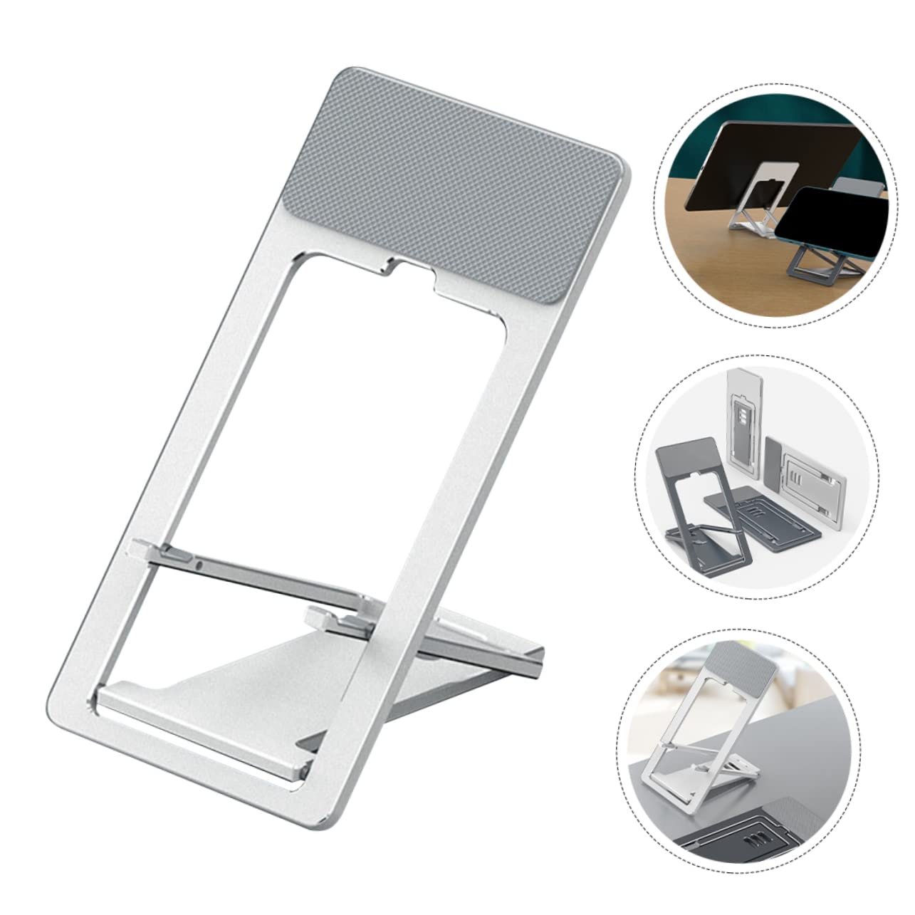 UKCOCO 2pezzi Supporto Regolabile e Pieghevole Per Smartphone e Tablet Porta Telefono Da Scrivania Multi-angolo Design Pratico e Resistente Per Videochiamate e Visione Di Film