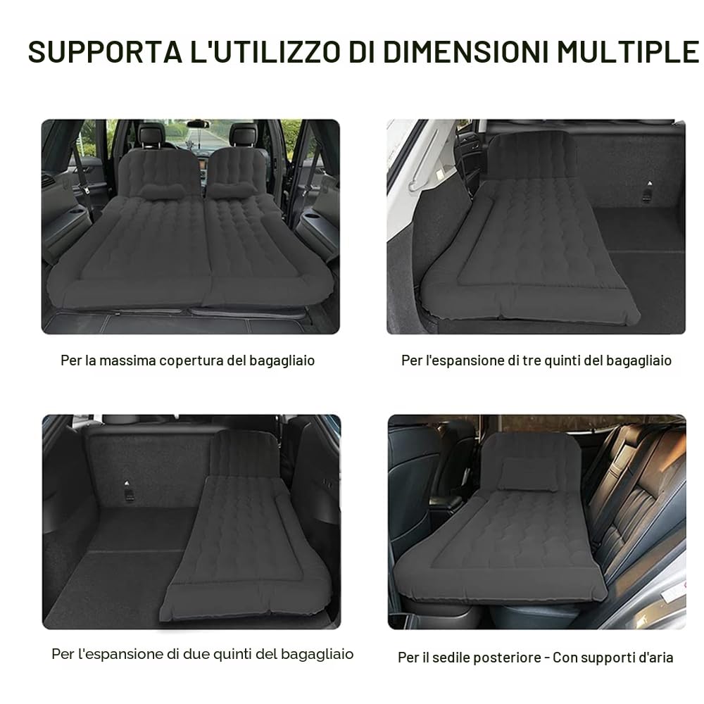 Dioche aterasso Gonfiabile da Auto, Sedile Posteriore acchina con