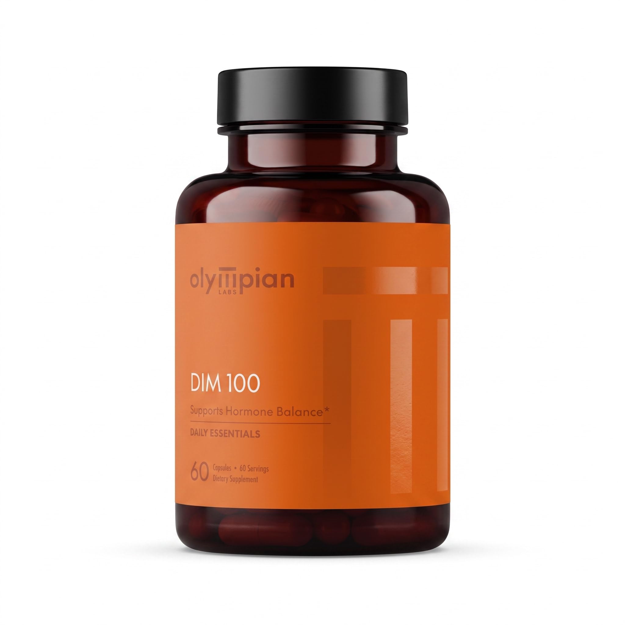 Olympian Labs DIM Supplement 100mg - Daily Capsules - Diindolylmethane for Men and Women, 100 Mg, 60 Count