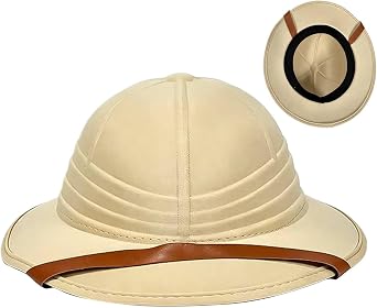 Adult Safari Pith Hat Safari Explorer Style Halloween Costume Accessory