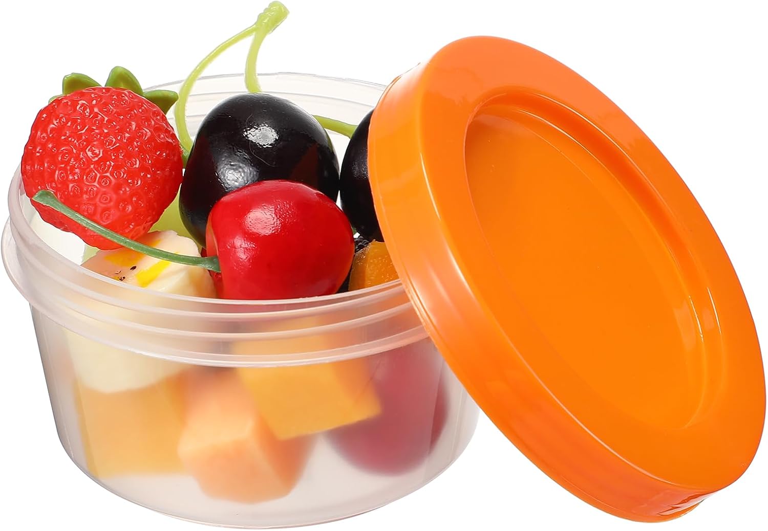 Tanlade 24 Pcs Baby Food Storage Containers 7 Oz Small Plastic Food Containers with Lids Reusable Snack Bowls, Microwave, Dishwasher and Freezer Safe