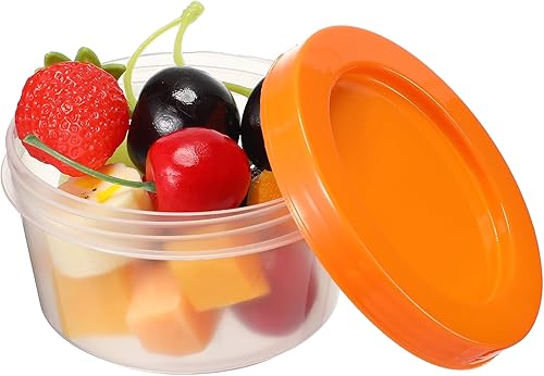 Miniatura 4 de Tanlade 24 recipientes de almacenamiento de alimentos para bebés, 7 onzas, pequeños recipientes de plástico con tapas, contenedores reutilizables