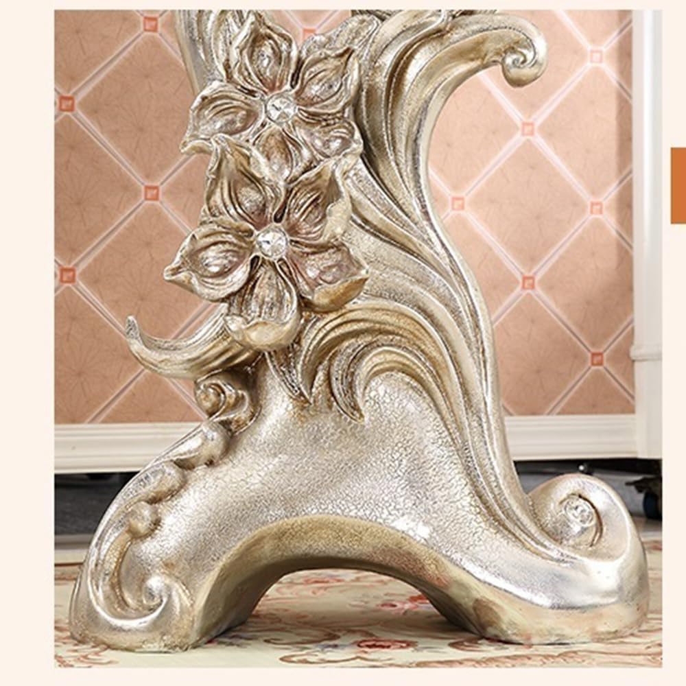Grandfather Clock Floor Clock American-Style Living Room Mute Creative Orchid Big Villa Decoration Hall Standing Grandfather Alarm