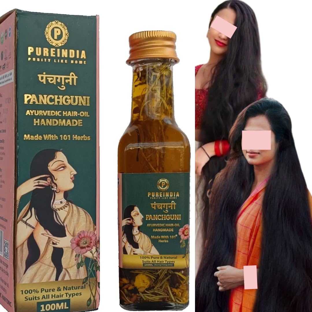 Panchguni Oil-100ml, For Men & Women | Promotes Growth & Reduces Fall | With Rosemary, Castor, Amla, Coconut,Bhringraj, Ayurvedic Herb Enriched Head Massage , Anti Hairfall Hair Oil, Long & Soft Hair | For All Hair Type| No Paraben & Silicones, Cooling Scalp Oil for Men & Women | 100% Natural & Organic,Stimulates New Hair Growth | Healthy Nourished Hair,Hibiscus Amla Summer Hair Oil For Women & Men, Helps In Hair Growth & Thickness. Oil Made with 100+ Herbs, Oils & Essential Oils. Controls Haitfall in just 7 Days.-image-21