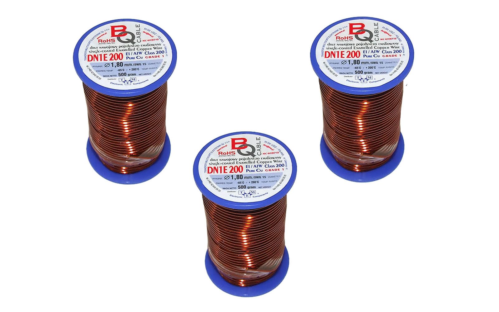 Alambre de bobinado DN1E 1,80 mm para fabricar transformadores de 500 g 7