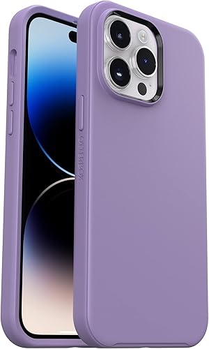 OtterBox Serie Symmetry + Funda antimicrobiana con MagSafe para iPhone 14 Pro Max (solamente) - You Lilac IT (morado)