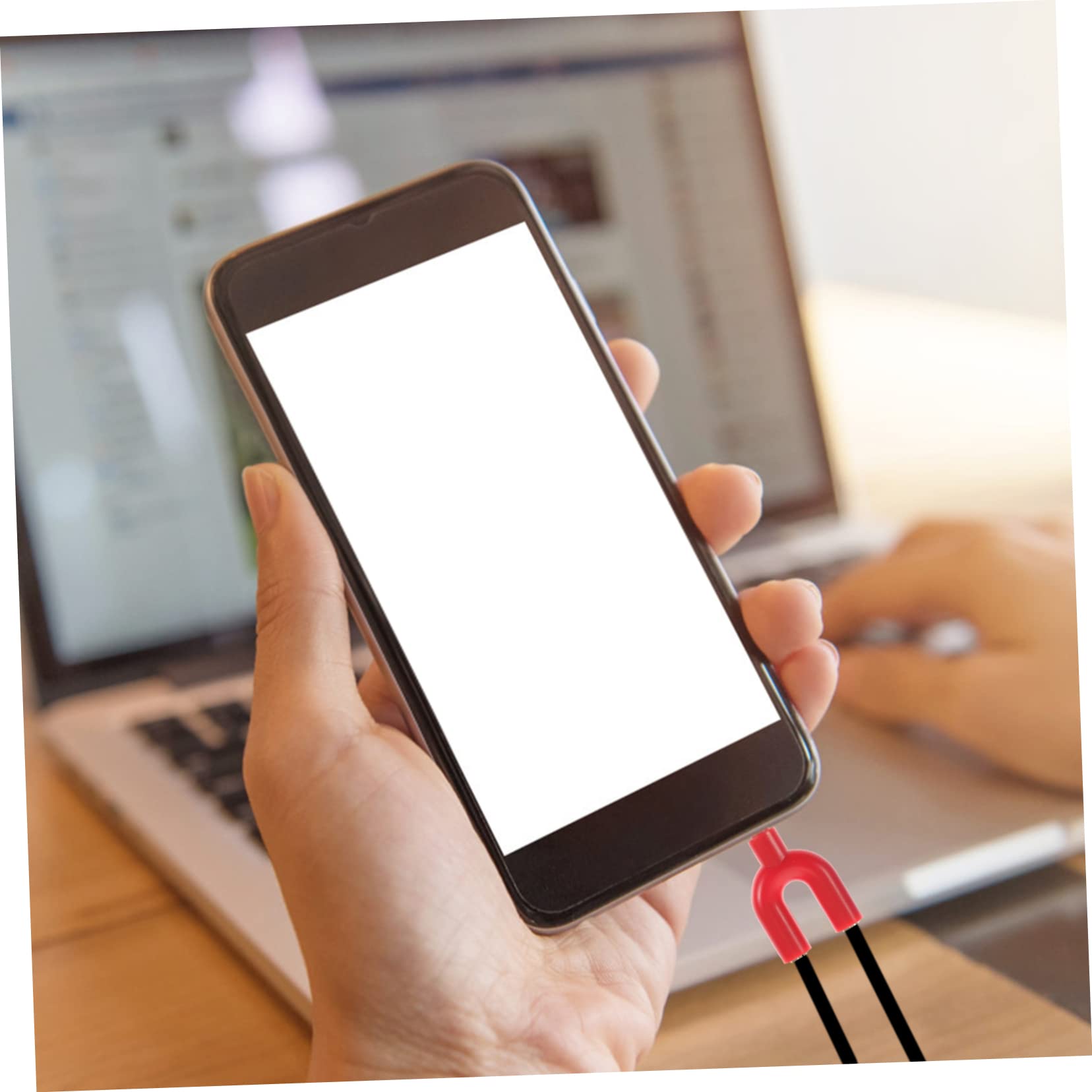 OSALADI 30pezzi u Shape Headphone Adapter y Splitter to Adattatore Audio Per Condivisione Cuffie Con Design Leggero e Stabile Per Tablet e Laptop Confezione Da Rosse