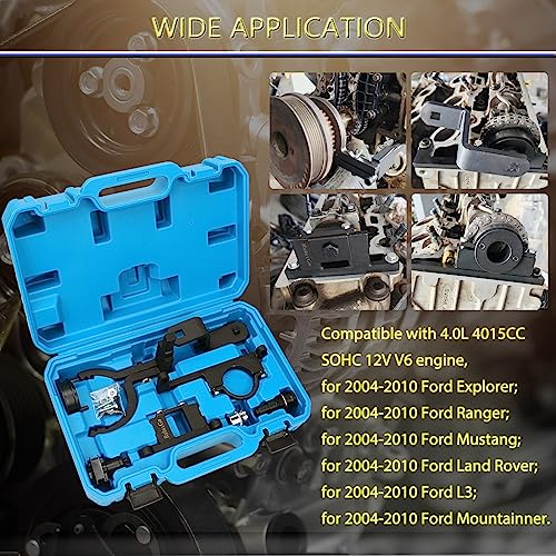 ReluxGo Camshaft Timing Tool Kit for Ford Land Rover Explorer Mustang Ranger Mercury Mountaineer Mazda L3 Mazda 4.0L V6 4015CC SOHC, with Carrying Case & Gloves by ReluxGo - Image 3