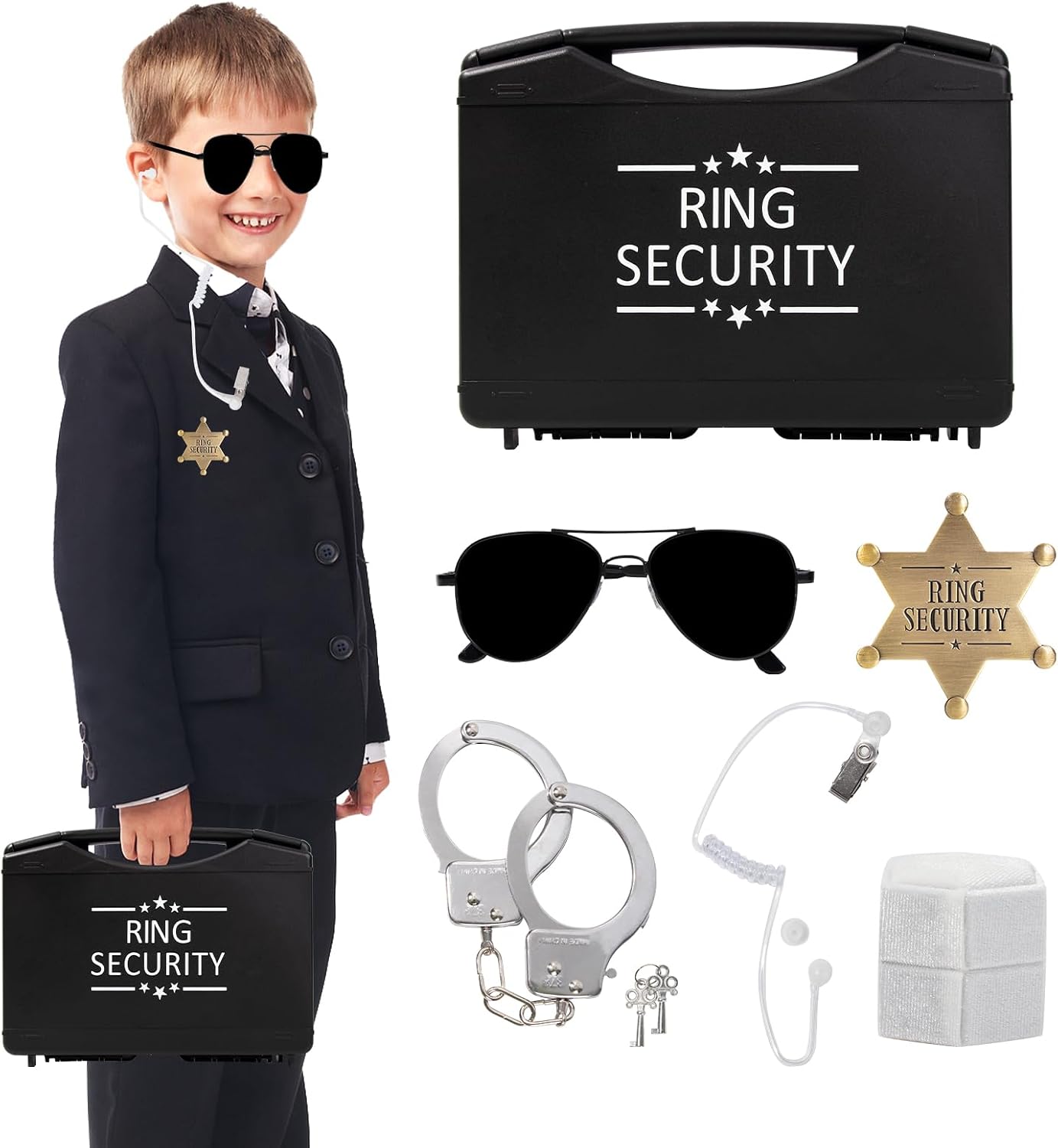 Ring Security Wedding Ring Bearer, Ring Box Gifts for Wedding Security