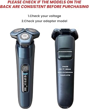 15V for Philips Shaver Charger HQ8505 Cable, UK for One Blade Series