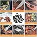 Anpro Grilling Accessories Grill Kit- Grill Set, Grilling Utensil Set, BBQ Accessories, BBQ Kit, BBQ Grill Tools, Grilling Gifts for Father's Day, Smoker, Camping, Kitchen,21 PCS-Standard Silver