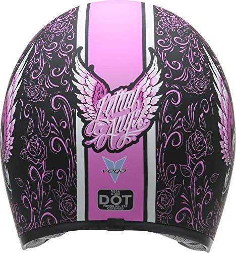 Vega Helmets Unisex-Adult Open Face Motorcycle Helmet (Lethal Angel Graphic, X-Large) - Thumbnail 4