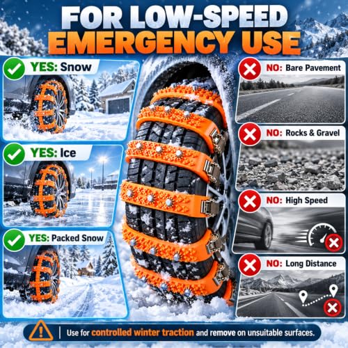 Fohil Universal Snow Chains Pack