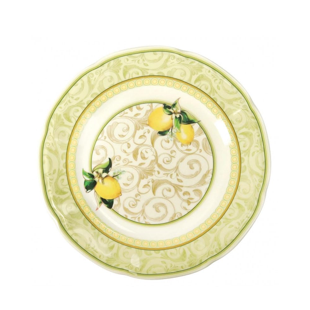 BRANDANI 18 pièces de table citron