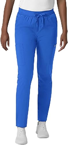 Wink W123 Women's Flex-n-Reach Track Scrub Pant, Royal, 1X