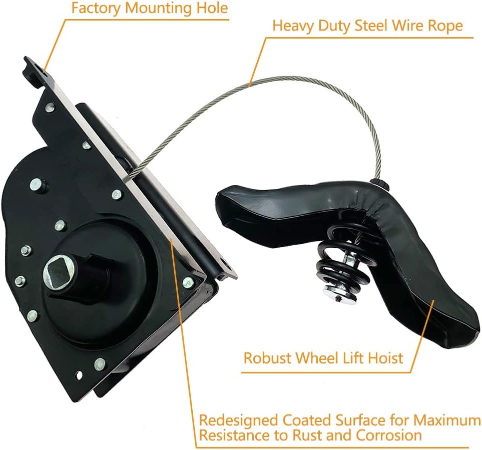 Spare Tire Hoist Tire Winch Carrier for F-150 F-250 Lincoln Blackwood Replace 924-526 924526 1L3Z1A131AA 2L3Z1A131AA F65Z1A131AC F75Z1A131BA F75Z1A131BC 1L3Z-1A131-AA 2L3Z-1A131-AA