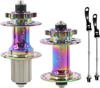 MTB Bike Hubs Disc Brake 32/36 Holes, Quick Release Front M9*100mm Rear M10*135mm, High-Strength Hubset for HG System Standard 8-11 Speed Cassette