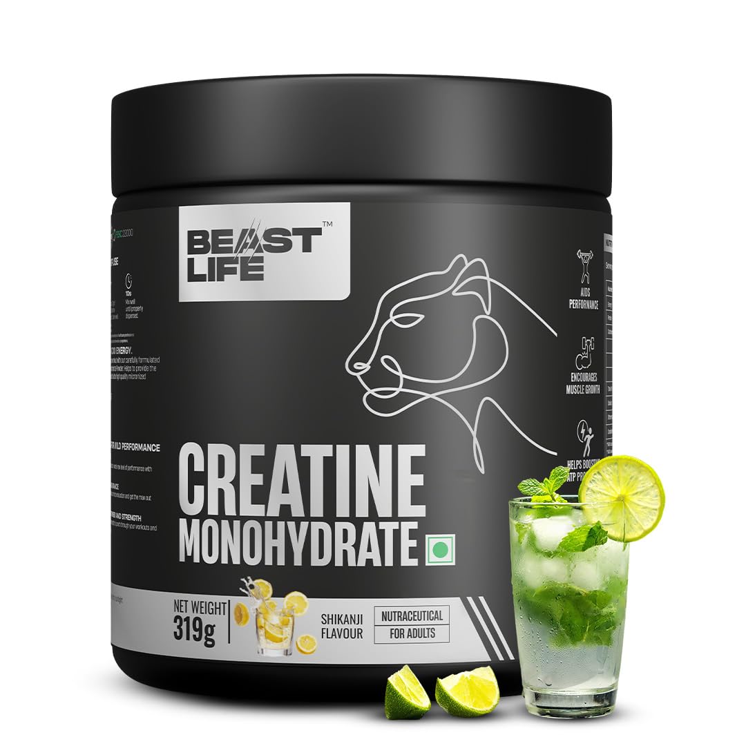 BeastLife Micronised Creatine Monohydrate Powder Watermelon 125g | 33 Servings | NABL Lab Tested | Rapid Absorption for Muscle Strength & Athletic Performance — Amazon image 13