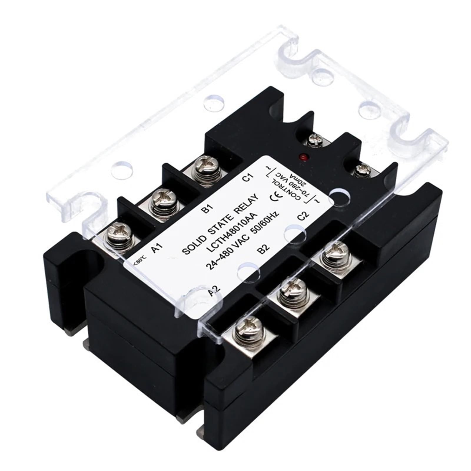 Relais à semi-conducteurs triphasé 380VAC SSR 100A pour commande de chauffage