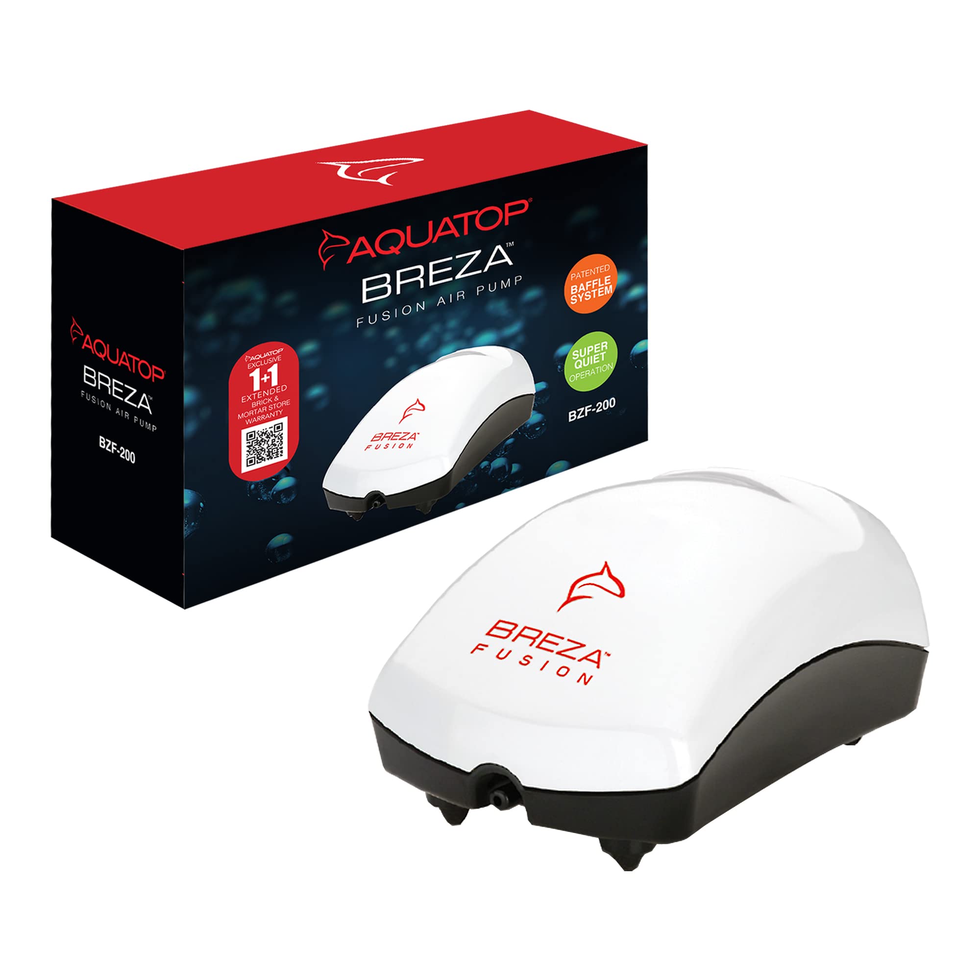 Amazon.com : Aquatop Fusion Aquarium Air Pump Single Outlet, Super