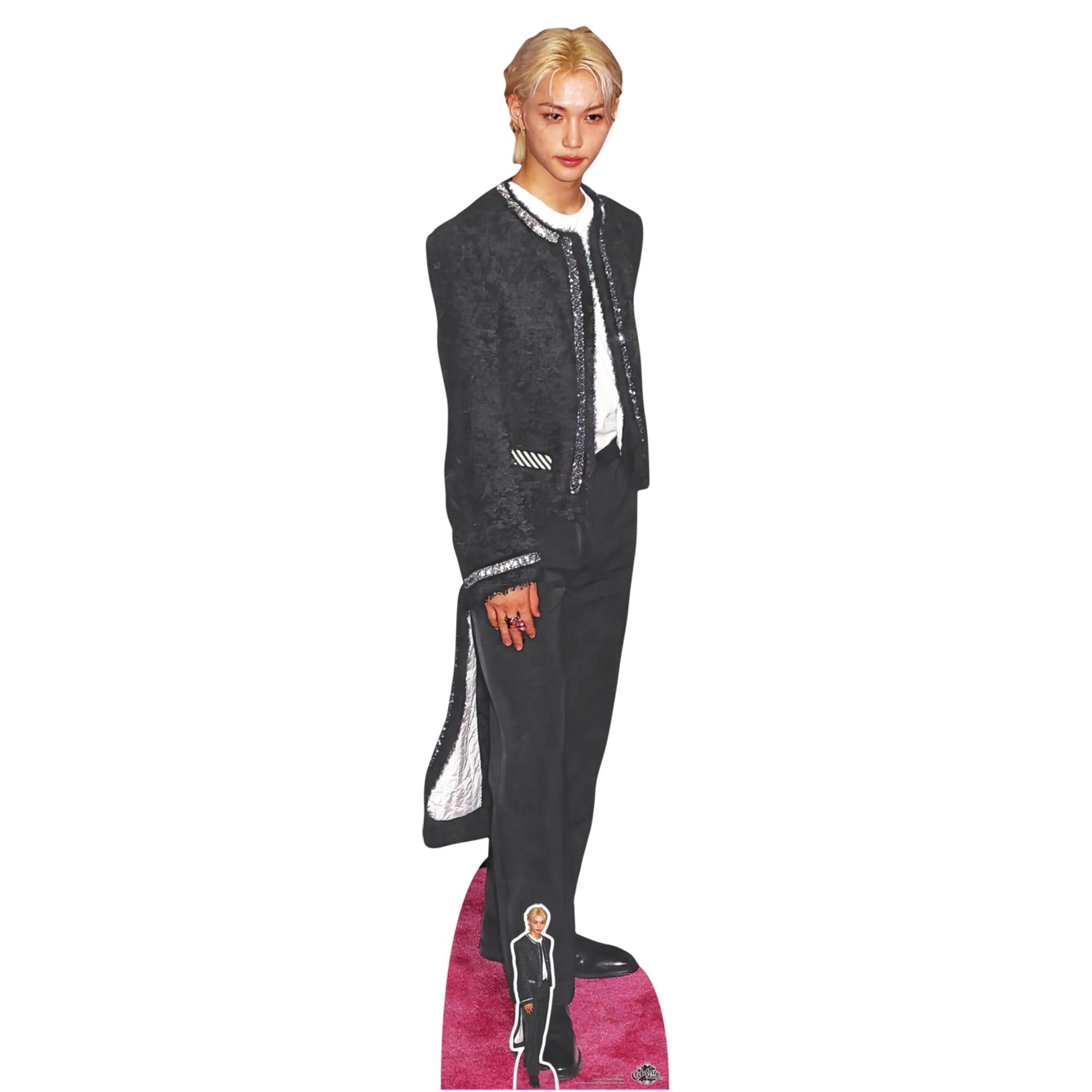 Star Cutouts CS1128 Stray Kids Felix Lee Lifesize Cardboard Cutout 172cm with Mini – K-Pop Fan Display, Birthday Party Decoration & Collector Gift