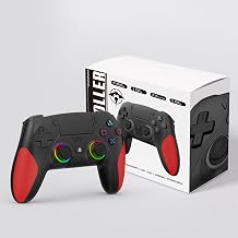 GMVOX Wireless Controller for PS-5/PC,Hall Effect Joysticks & Triggers Gaming Controller with Programmable/Remap/Turbo/LED Light Function