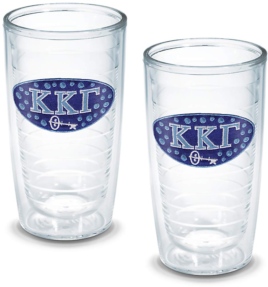 Tervis Kappa Gamma Fraternity Tumbler (Set of 2), 16 oz, Clear -