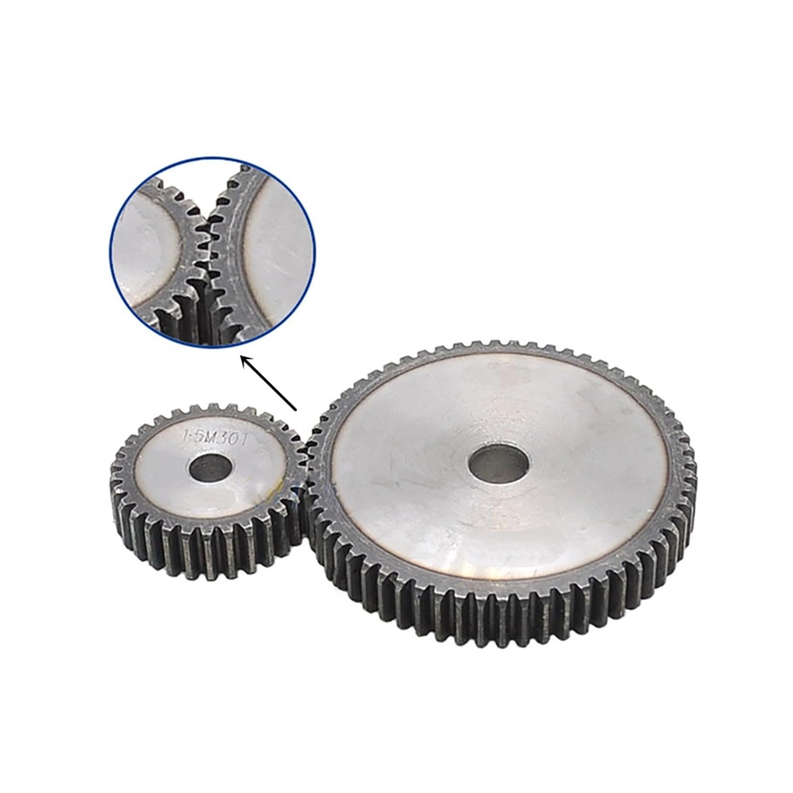 Bevel Gear Pinion Hardware Mechanical 1pcs 1.5M Spur Gear 28-43 Teeth Carbon Steel Transmission Gear Thickness 15mm High Frequency Quenching(41 Teeth OD 64.5mm)