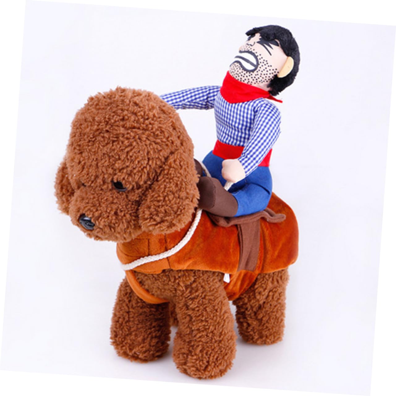 VICASKY 2 Pezzi Costume per Animali da Compagnia Cowboy in Denim Traspirante da Adatto per Cani come Pug Maltese Bulldog Francese e Corgi per Feste Halloween e Servizi