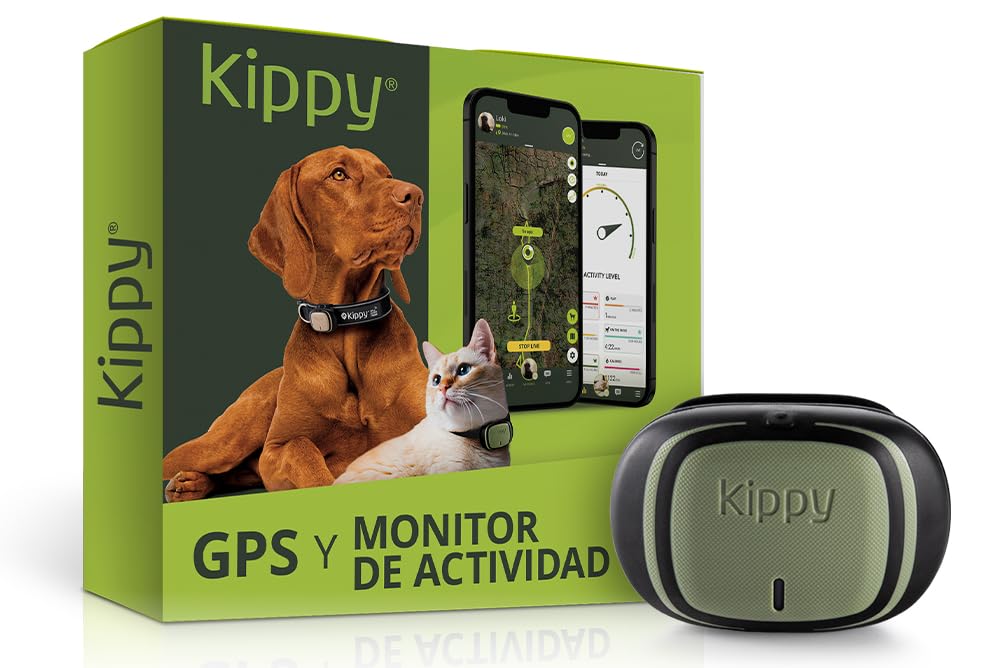Kippy EVO | GPS Perros - Localizador GPS Perros para Collar - Hidrófugo con Seguimiento Perimetral - GPS para Perros con Notificaciones de Actividad Canina - App Dedicada - Verde