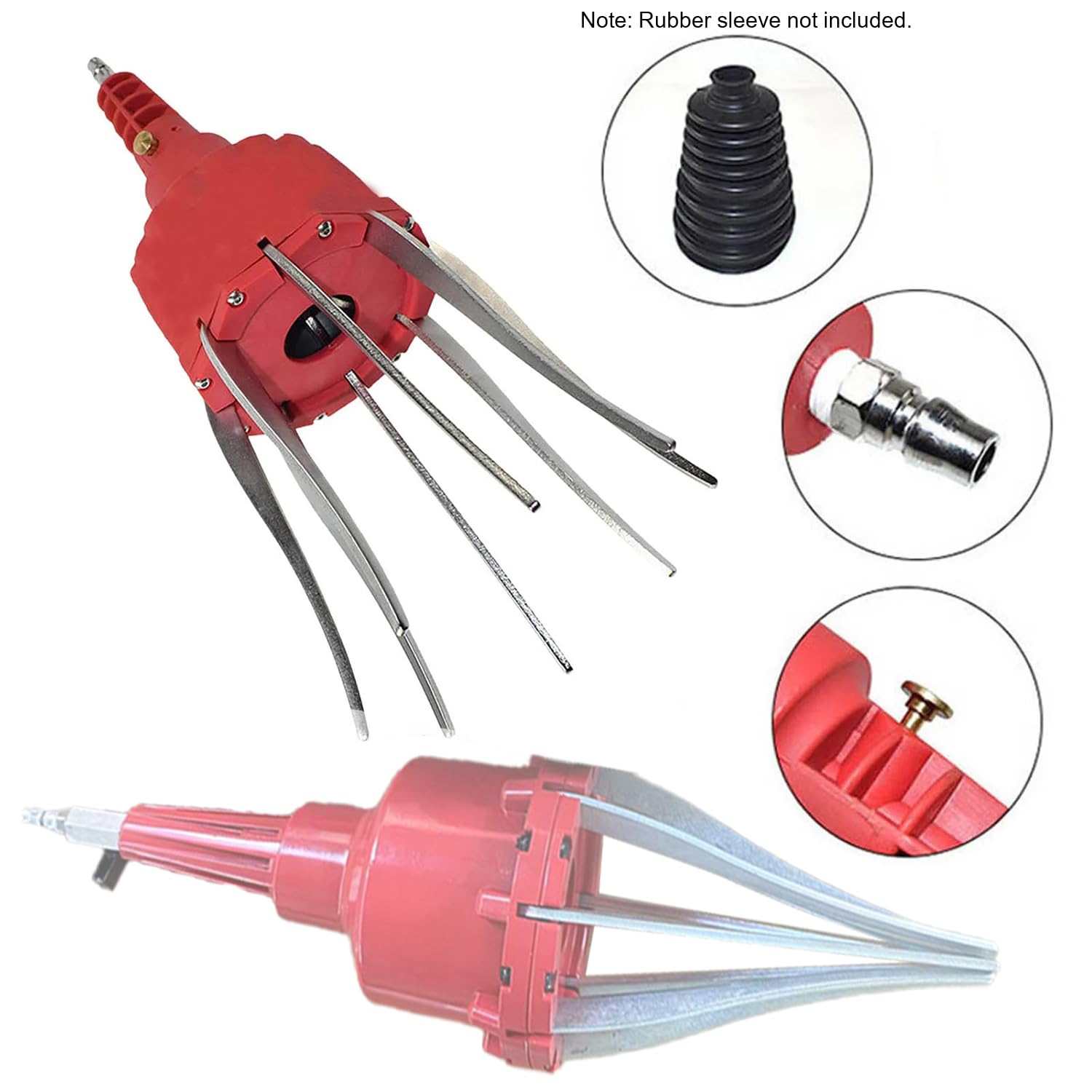 Expandeur Soufflet De Cardan,Outil Soufflet De Cardan Pneumatique,Outil Remplacement Automobile,Montage Soufflets De Joints Universels,Pour La Réparation Des Essieux De Voiture,20-120 Mm(Rouge)