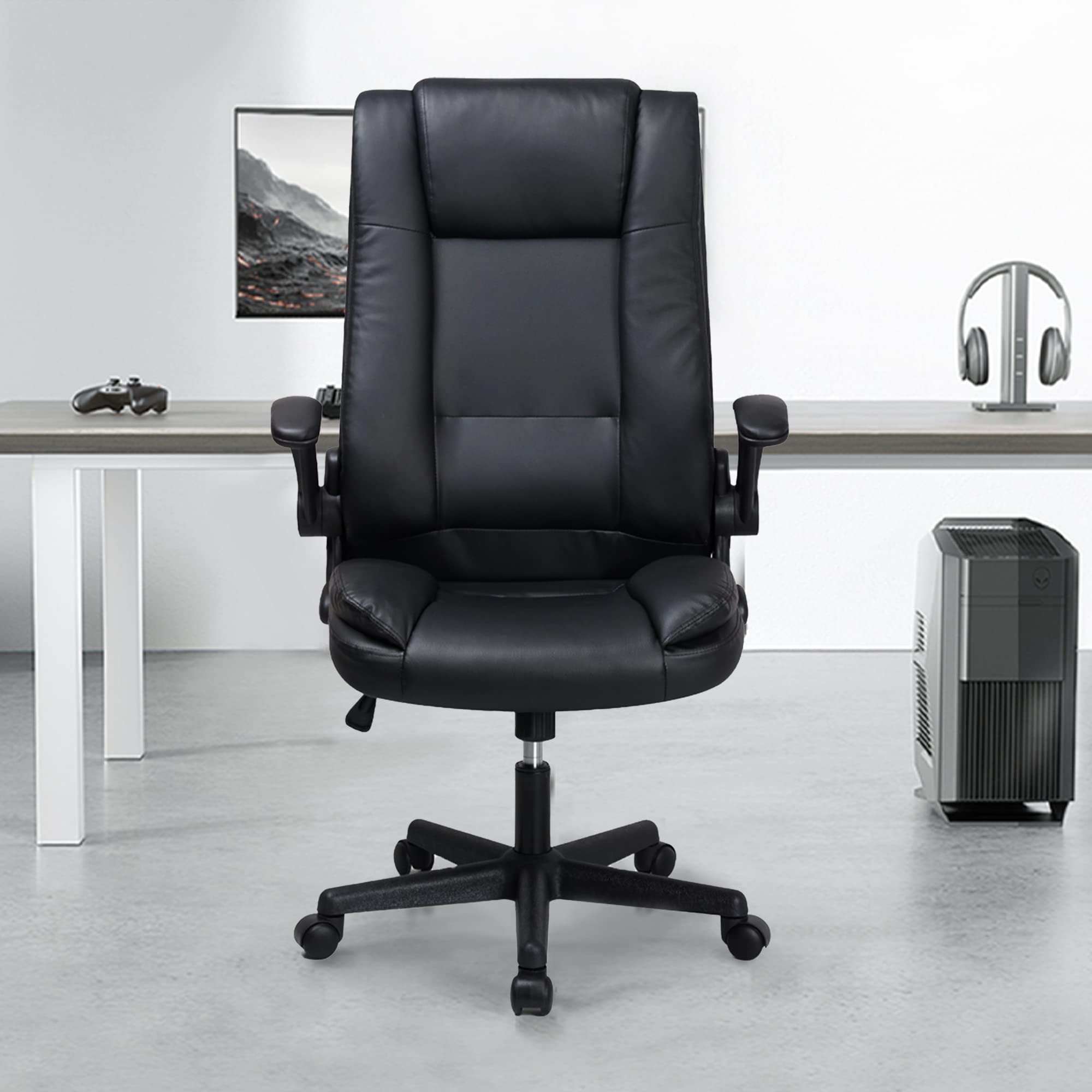 T-THREE.Sedia da ufficio ergonomica regolabile in rete Sedia da scrivania Supporto lombare Altezza regolabile a 360° Funzione dondolo Seduta con schienale in rete Adatta per l'ufficio domestico(Viola