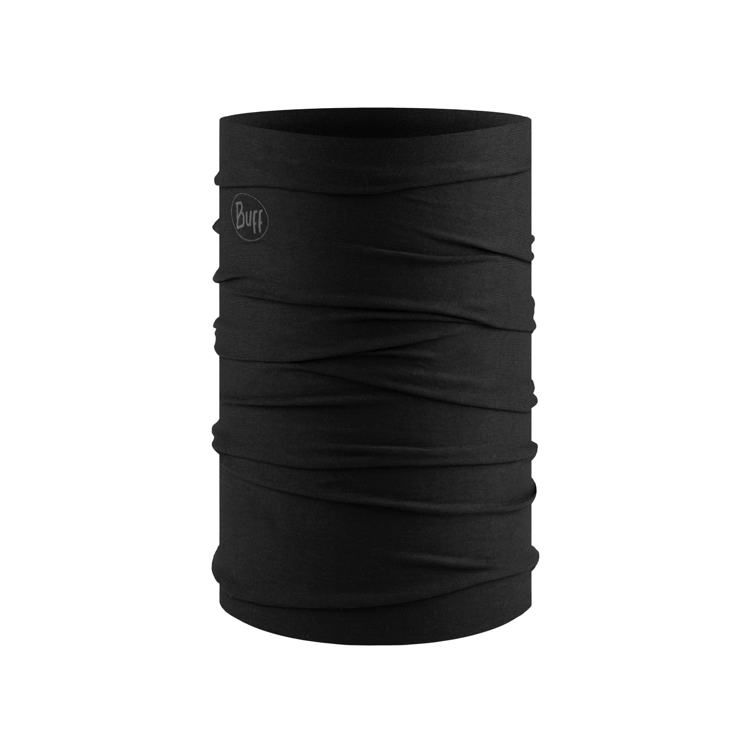 Buff Men's Black Original Ecostretch Solid Multifunctional Headwear, For
