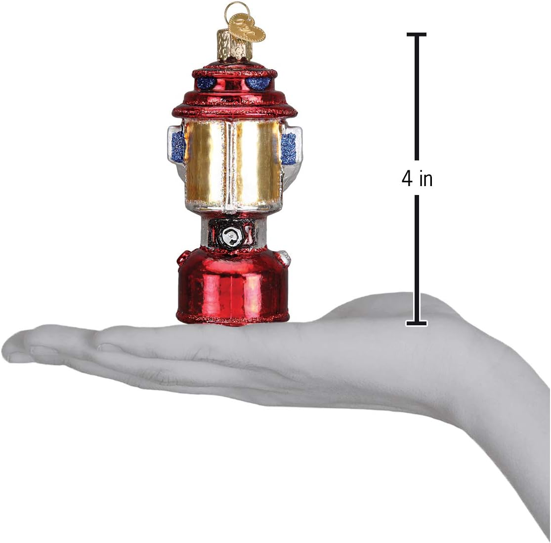 Old World Christmas Ornaments: Camping Lantern Glass Blown Ornaments for Christmas Tree