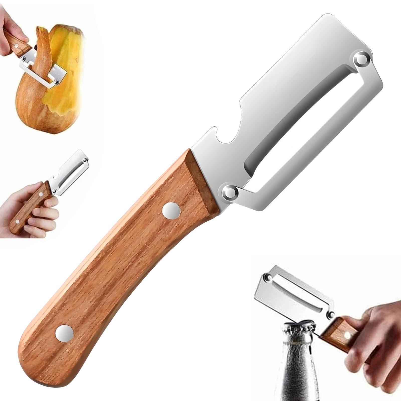 【新品未開封】Peelers V3【美品】 Zero Snag Wooden Peeler, Multifunctional Vegetable Peeler, Premium