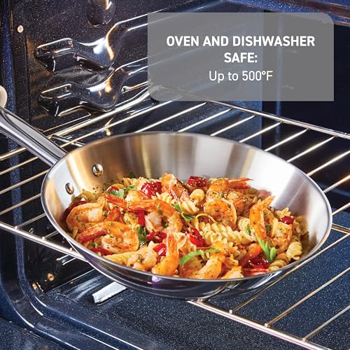 image for T-Fal Gourmet Stainless Steel Fry Pan 12.5 Inch Induction Compatible S