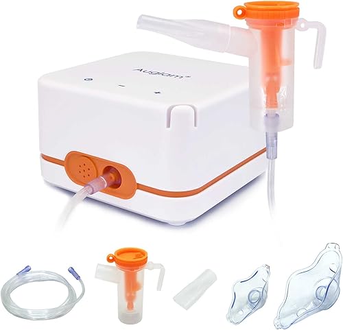 Máquina nebulizadora, nebulizador compresor con boquilla y máscara, nebulizador personal para problemas de respiración para adultos y niños, hogar,