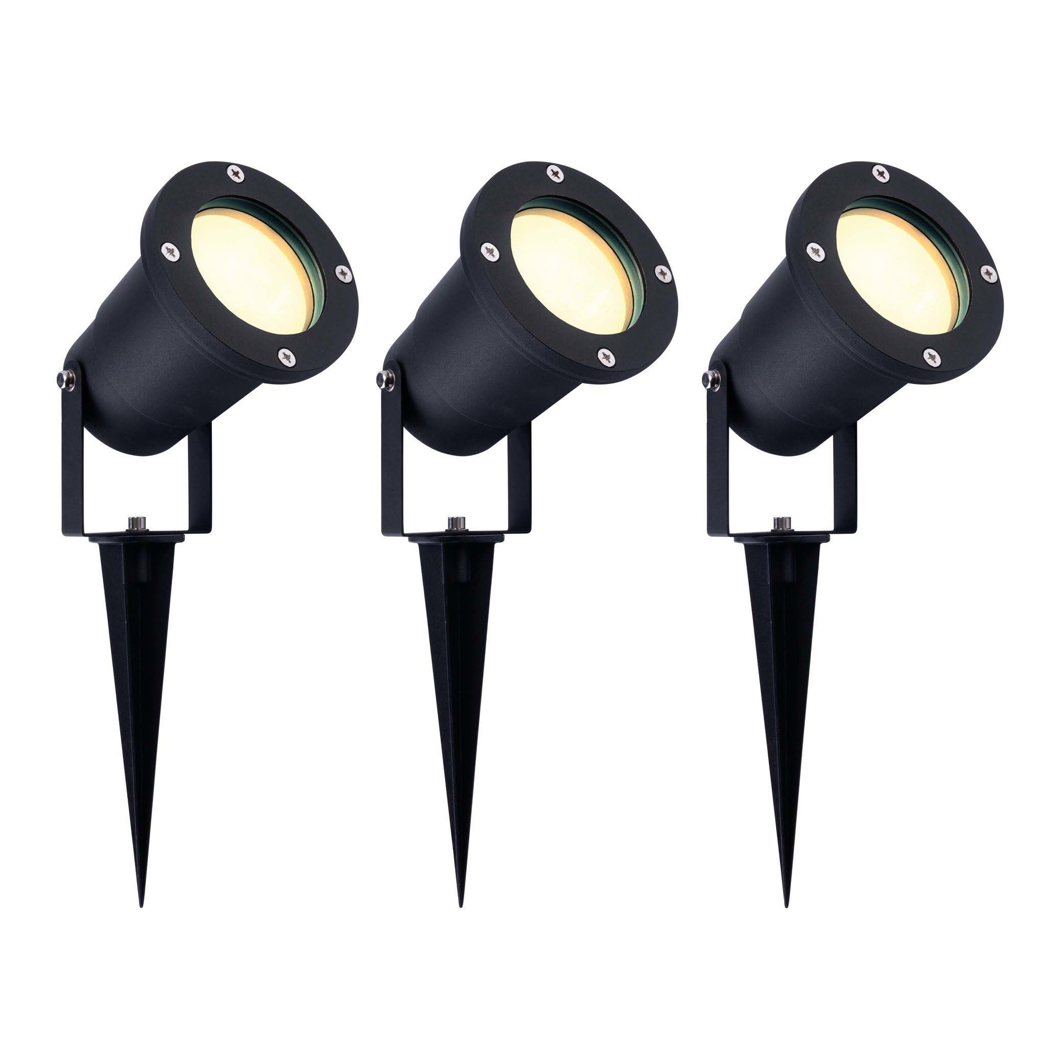 Ledvion 3 Pack Garden LED Lights IP65 3W 2700K GU10 dimmable