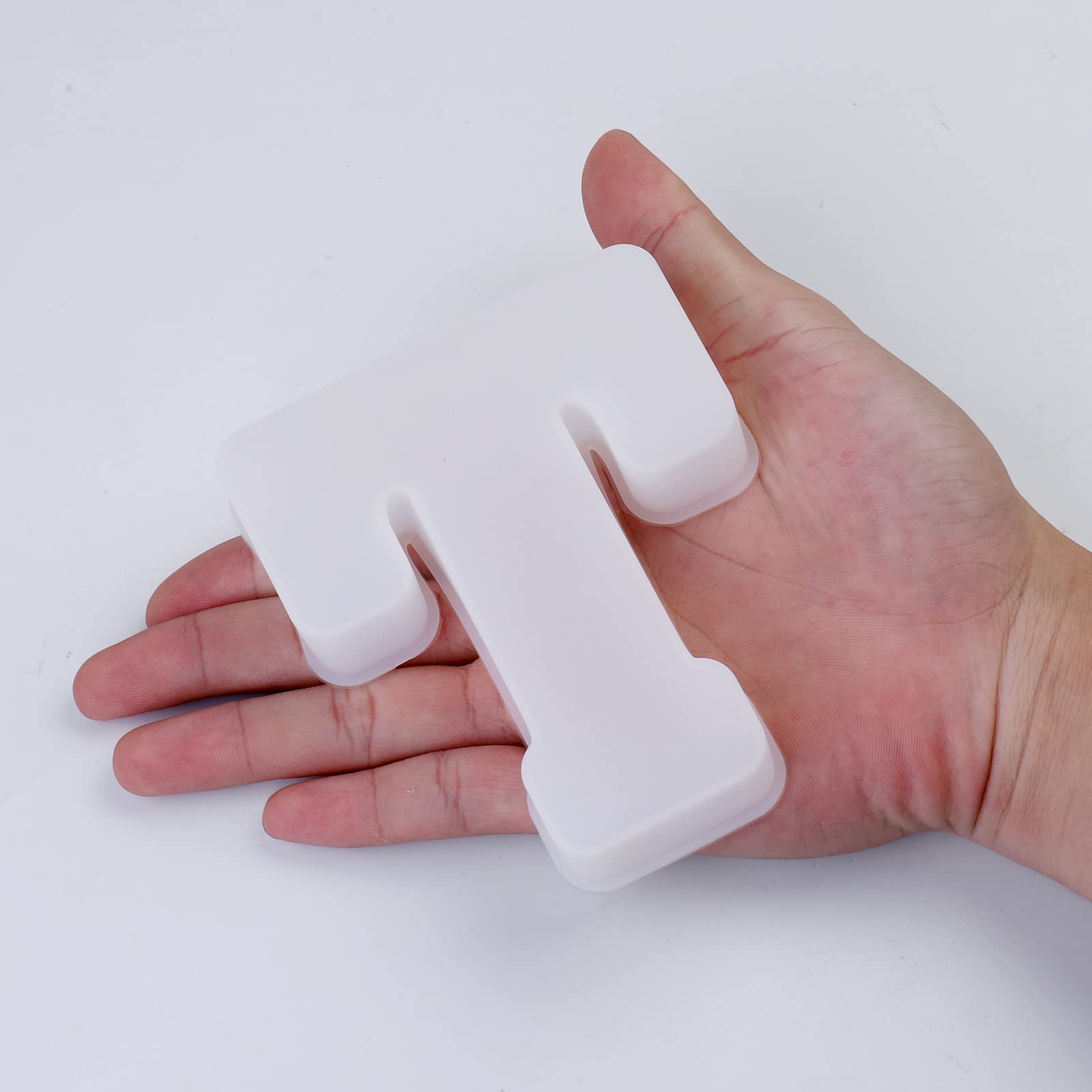 Moule Silicone Résine époxy Alphabet 26 Lettres - Grand Format 10x8x2 Cm, Réutilisable Pour Bijoux Et DIY - 3