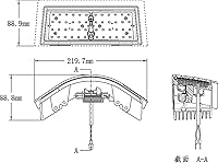 Vista 2 de TIGERLIGHTS TL8045 12V LED ámbar luces de esquina con/reemplazo para John Deere 7400, 7510, 7600, 7720, 8210, 8300, 8320T, 8400, 7800, 8400T, 9620T