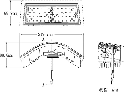 Miniatura 2 de TIGERLIGHTS TL8045 12V LED ámbar luces de esquina conreemplazo para John Deere 7400, 7510, 7600, 7720, 8210, 8300, 8320T, 8400, 7800, 8400T, 9620T,