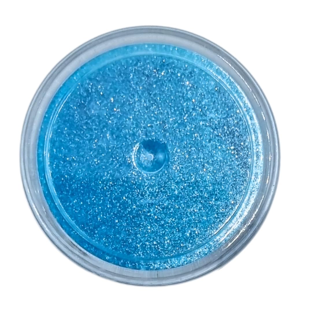 Azucren, Paillette Alimentaire, Paillette Alimentaire cocktail, Poudre Pailletée Comestible, Idéale pour la Décoration de Gâteaux, de Fondants, de Crème au Beurre, 5 Grammes. AZUSHINE (Bleu)