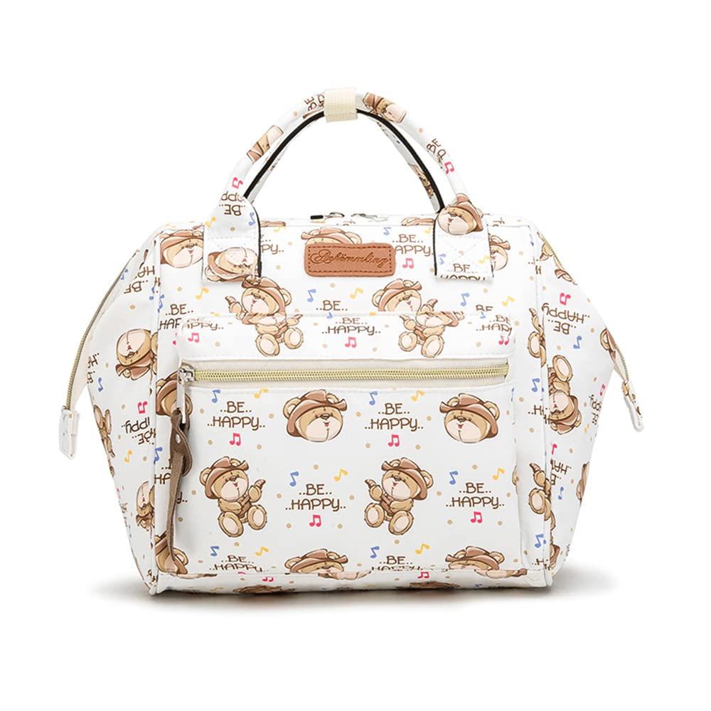 Multifunctional Diaper Bag Outdoor Travel Tote Baby Bag Handbag for Mom Water-resistant Large Capacity with Carry Handle Insulated Pocket-image-17