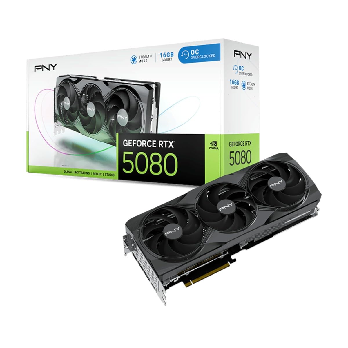 PNY VGA GeForce® RTX™ 5080 16GB Overclocked Triple Fan