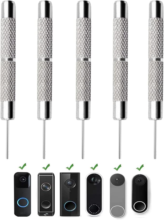 5 Pack Doorbell Removal Pin, Release Key Security Removal Tool